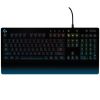 LOGITECH GAMING KEYBOARD G213 PRODIGY, MECH-DOME, SPILL RESISTANCE, MEDIA CONTROLS, RGB, INTEGRATED PALM REST, ADJUSTABLE FEET, ANTI-GHOSTING, GAME MODE, USB, BLACK, US INTERNATIONAL LAYOUT