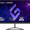 27.0” VIEWSONIC IPS LED VX2758A-2K-PRO-3 GAMING BORDLESS BLACK (1MS, 1000:1, 300CD, 2560X1440, 178°/178°, HDMI2.1 X 2, DISPLAYPORT, SUPERCLEAR IPS, HDR10, 240HZ REFRESH RATE, CONSOLE MODE 120HZ, AMD FREESYNC ADAPTIVE SYNC, AUDIO LINE-OUT, VESA)