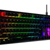 HYPERX ALLOY ORIGINS PBT MECHANICAL GAMING KEYBOARD (US LAYOUT), HYPERX RED - LINEAR KEY SWITCH, HIGH-QUALITY, DURABLE PBT KEYCAPS, BACKLIGHT (RGB), 100% ANTI-GHOSTING, KEY ROLLOVER: 6-KEY / N-KEY MODES, ULTRA-PORTABLE DESIGN, SOLID-STEEL FRAME, USB