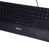 LOGITECH KEYBOARD K280E FOR BUSINESS, USB, SPLASH-PROTECTED, US INT'L, BLACK
