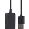 GEMBIRD USB HUB UHB-U2P4-06, 4 PORTS, USB 2.0, 30 CM CABLE, BLACK