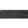 LOGITECH WIRELESS TOUCH KEYBOARD K400 PLUS, MULTI-TOUCH TOUCHPAD, NANO RECEIVER, USB, RETAIL, US INTERNATIONAL LAYOUT, BLACK