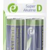 GEMBIRD ALCALINE BATTERY D-CELL LR20 1.5V,  2PCS, HIGH PERFORMANCE AND LONG LIFETIME