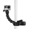 GOPRO JAWS: FLEX CLAMP -ATTACH YOUR CAMERA DIRECTLY TO THE CLAMP FOR LOW-PROFILE MOUNTING, OR USE THE OPTIONAL NECK TO ACHIEVE A WIDER RANGE OF CAMERA-ANGLE ADJUSTABILITY, COMPATIBLE WITH ALL GOPRO CAMERAS.