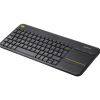 LOGITECH WIRELESS TOUCH KEYBOARD K400 PLUS, MULTI-TOUCH TOUCHPAD, NANO RECEIVER, USB, RETAIL, US INTERNATIONAL LAYOUT, BLACK