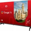 40” LED TV UD 40GF5210, BLACK (1920X1080 FHD, GOOGLE TV, 3 X HDMI, 2 X USB, WI-FI (2.4GHZ+5GHZ), DVB-T/T2/C/S2, SPEAKERS 2 X 8W DOLBY AUDIO, VESA 200X200, 5.4 KG)