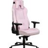 GAMING/OFFICE CHAIR AROZZI VERNAZZA SUPERSOFT FABRIC, PINK, VELVETY TEXTURE FLUID-REPELLANT, MAX WEIGHT UP TO 135-145KG / HEIGHT 165-190CM, TILT  ANGLE LOCK, RECLINE 165°, 4D ARMRESTS, HEAD AND LUMBER CUSHIONS, METAL FRAME, ALUMINIUM WHEELBASE, GAS LIFT 4