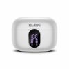 SVEN E-310B, TWS WIRELESS IN-EAR STEREO EARBUDS WITH MICROPHONE, BLUETOOTH 5.4, ANC, ENC, TRANSPARENCY MODE, GAME MODE, SMART LIFE APP, LED DISPLAY, ”FIND ME” FUNCTION, 26 HOURS BATTERY LIFE WITH THE CHARGING CASE, SENSOR BUTTONS, WHITE
