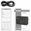 SVEN UP-L800, LINE-INTERACTIVE UPS WITH AVR, 800VA /400W, 3 X SCHUKO OUTLETS, LED STATUS INDICATION, USB, BLACK