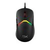 HYPERX PULSEFIRE SAGA GAMING MOUSE, BLACK, 200-26000 DPI, 4 DPI PRESETS, HYPERX 26K SENSOR, RGB LIGHTING, HYPERX OPTICAL SWITCHES, INTERCHANGEABLE MAGNETIC COMPONENTS TO ADAPT TO DIFFERENT GRIP STYLES, USB, 69G