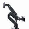 ARM FOR 2 MONITORS 17”-35” - FULL-MOTION DESK ARM GEMBIRD MA-DA2-03, ALU AND STEEL, GAS SPRING 3-10 KG PER SCREEN, VESA 75/100, ARM ROTATES, EXTENDS AND RETRACTS, TILTS TO CHANGE READING ANGLES, AND ALLOWS TO ROTATE DISPLAY FROM LANDSCAPE-TO-PORTRAIT MODE