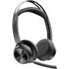 POLY VOYAGER FOCUS 2 USB-С STEREO BLUETOOTH HEADSET, MICROSOFT TEAMS CERTIFIED, NOISE-CANCELLING DUAL-MIC + ACOUSTICFENCE TECHNOLOGY, 3 LEVELS OF ADVANCED HYBRID ANC, UP TO 25 HOURS OF WIRELESS TALK TIME, COMFORTABLE HEADBAND & EAR CUSHIONS, CARRYING CASE