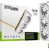 ZOTAC GEFORCE RTX(TM) 5080 SOLID OC WHITE EDITION 16GB GDDR7, 256BIT, 2640/30000MHZ, BLACKWELL/DLSS4, PCIEX16 5.0, 3.5-SLOT, 1XHDMI, 3XDP, LARGE VAPOR CHAMBER, TRIPLE FAN / ICESTORM 3.0, ACTIVE FAN CONTROL/FREEZE FAN STOP/DUAL BIOS, SPECTRA2.0 LINK/RGB LIGHT