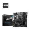 MSI PRO B760M-P, SOCKET 1700, INTEL(R) B760 (14/13/12TH GEN CPU), CPU GRAPHICS, VGA, HDMI, DP, DUAL 4XDDR5-6800, 1XPCIE X16 4.0, 4XSATA3, RAID, 2XM.2 4.0, 2XPCIE X1, ALC897 7.1 HDA, 2.5GBE LAN, 1XUSB-C 3.2GEN2, 3XUSB3.2, LPT+COM-PORT HEADER, RGB LED, MATX
