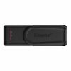64GB USB3.2  KINGSTON DATATRAVELER EXODIA S BLACK, MOVING CAP DESIGN, (READ 100 MBYTE/S, WRITE 12 MBYTE/S)