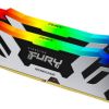 32GB (KIT OF 2*16GB) DDR5-6400  KINGSTON FURY(R) RENEGADE SILVER DDR5 RGB, PC51200, CL32, 1RX8, 1.4V, AUTO-OVERCLOCKING, SYMMETRIC SILVER LARGE HEAT SPREADER, DYNAMIC RGB EFFECTS FEATURING KINGSTON FURY INFRARED SYNC TECHNOLOGY, INTEL XMP 3.0 READY  (EXTREM