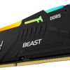 16GB DDR5-5600  KINGSTON FURY(R) BEAST DDR5 RGB EXPO, PC44800, CL36, 1.25V, 1RX8, AUTO-OVERCLOCKING, ASYMMETRIC BLACK LARGE HEAT SPREADER, DYNAMIC RGB EFFECTS FEATURING FURY INFRARED SYNC TECHNOLOGY, AMD(R) EXPO V1.0 AND INTEL(R) EXTREME MEMORY PROFILES (INTEL(R)