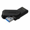 64GB USB3.2  KINGSTON DATATRAVELER EXODIA S BLACK, MOVING CAP DESIGN, (READ 100 MBYTE/S, WRITE 12 MBYTE/S)
