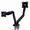 ARM FOR 2 MONITORS 17”-35” - FULL-MOTION DESK ARM GEMBIRD MA-DA2-03, ALU AND STEEL, GAS SPRING 3-10 KG PER SCREEN, VESA 75/100, ARM ROTATES, EXTENDS AND RETRACTS, TILTS TO CHANGE READING ANGLES, AND ALLOWS TO ROTATE DISPLAY FROM LANDSCAPE-TO-PORTRAIT MODE