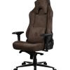 GAMING/OFFICE CHAIR AROZZI VERNAZZA SUPERSOFT FABRIC, BROWN, VELVETY TEXTURE FLUID-REPELLANT, MAX WEIGHT UP TO 135-145KG / HEIGHT 165-190CM, TILT  ANGLE LOCK, RECLINE 165°, 4D ARMRESTS, HEAD AND LUMBER CUSHIONS, METAL FRAME, ALUMINIUM WHEELBASE, GAS LIFT 