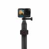GOPRO EXTENSION POLE + WATERPROOF SHUTTER REMOTE, STRETCHING TO 48IN (122CM) AND COLLAPSING TO 10IN (25CM), THIS EXTENSION POLE REACHES LONGER AND TRAVELS LIGHTER. INCLUDES A BLUETOOTH REMOTE TO SNAP PHOTOS AND RECORD VIDEO, COMPATIBLE WITH ALL GOPRO CAME