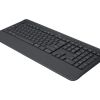 LOGITECH WIRELESS KEYBOARD SIGNATURE K650, UPGRADED SHORTCUTS AND INTEGRATED PALM REST, BLUETOOTH LOW ENERGY WIRELESS (BLUETOOTH 5.1) OR LOGI BOLT USB RECEIVER, GRAPHITE - US / RU