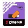 256GB USB3.2  KINGSTON DATATRAVELER EXODIA S BLACK/ORANGE, MOVING CAP DESIGN, (READ 100 MBYTE/S, WRITE 12 MBYTE/S)