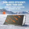 JACKERY "SOLARSAGA 80W" PORTABLE DUAL-SIDED SOLAR PANEL, ULTRA SOLAR CONVERSION EFFICIENCY OF 25%, IP68, 906 X 528 X 27 MM, 5.1KG
