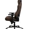 GAMING/OFFICE CHAIR AROZZI VERNAZZA SUPERSOFT FABRIC, BROWN, VELVETY TEXTURE FLUID-REPELLANT, MAX WEIGHT UP TO 135-145KG / HEIGHT 165-190CM, TILT  ANGLE LOCK, RECLINE 165°, 4D ARMRESTS, HEAD AND LUMBER CUSHIONS, METAL FRAME, ALUMINIUM WHEELBASE, GAS LIFT 
