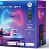 LIGHT STRIP  GOVEE RGBIC NEON ROPE STRIP LIGTH 2S 4M, BLACK, SMART WI-FI LIGHT STRIP, WI-FI + BT, MATTER COMPATIBLE, MULTICOLOR, ZONAL COLOR CONTROL, APP, SHAPE RECOGNITION, NO HUB REQUIRED, FLEXIBLE INSTALLATION, AI LIGHTING BOT