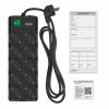 SURGE PROTECTOR SVEN SF-10E-16, 10 SOCKETS, CHILDREN PROTECTION, VARISTOR PROTECTION, NON-FLAMMABLE, 3680W, 5.0M, BLACK