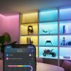 LIGHT STRIP  GOVEE RGBICWW LED STRIP LIGHT 2 PRO 5M, PROTECTIVE COATING, SMART WI-FI LIGHT STRIP, 5-IN-1 RGBIC+ TECHNOLOGY, MATTER COMPATIBLE, MULTICOLOR, ZONAL COLOR CONTROL, APP, VOICE CONTROL, NO HUB REQUIRED, 3M PEEL-AND-STICK, FLEXIBLE INSTALLATION, 