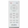 SVEN MC-5 WHITE,  2.0 / 2X25W RMS, BLUETOOTH, RCA, MICROSD, USB FLASH, OPTICAL INPUT, REMOTE CONTROL, ALL-IN-ONE CONTROL PANEL WITH TOUCH BUTTONS.