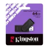USB FLASH НАКОПИТЕЛЬ KINGSTON DATATRAVELER EXODIA S, 64ГБ, ЧЁРНЫЙ