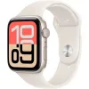 APPLE WATCH SE 3 44MM ALUMINUM CASE WITH STARLIGHT SPORT BAND - S/M MEHG4 GPS, STARLIGHT