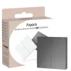 УМНЫЙ ВЫКЛЮЧАТЕЛЬ AQARA WIRELESS SWITCH H1 (DOUBLE ROCKER), СЕРЫЙ
