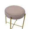 TABURET TACO BEIGE GOLD LEGS