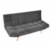 CANAPEA EXTENSIBILĂ LM-58 GREY CATIFEA
