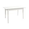 MASĂ EXTENSIBILĂ MG-A05 WHITE GLASS+WHITE LEGS 120/150X75