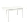 MASĂ EXTENSIBILĂ MG-A05 WHITE GLASS+WHITE LEGS 120/150X75