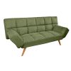 CANAPEA EXTENSIBILĂ LM-58 DARK GREEN VELVET
