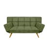 CANAPEA EXTENSIBILĂ LM-58 DARK GREEN VELVET