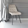 SCAUN CAPELLA CATIFEA BEIGE HLR9+BLACK LEGS