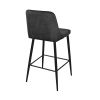 SCAUN BAR CLASIC BLACK+BLACK LEGS