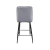 SCAUN DE BAR CLASIC GREY HLR 23 +BLACK LEGS