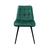 SCAUN CAPELLA CATIFEA DARK GREEN HLR57+BLACK LEGS