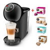 CAFETIERA CU CAPSULE KRUPS GENIO S PLUS + CAPSULE NESCAFE DOLCE GUSTO NEGRU