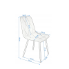 SCAUN PIADO ALBASTRU SD-276635