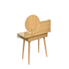 MASA DE TOALETA SCANDI CU OGLINDA ROTUNDA 40 CM 120X80X40 CM CM-891937