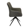 FOTOLIU QUEEN STOFA+PIELE GREY